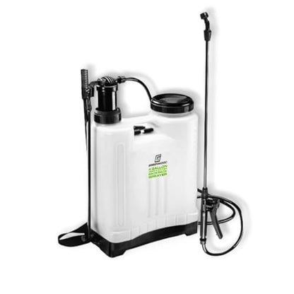 4‑Gallon Backpack Sprayer with 4 Nozzles – Manual Pump, 12 PSI, 66" Hose