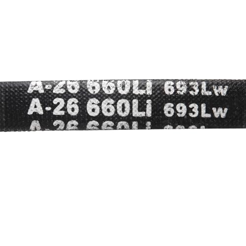 uxcell 5Pcs A26 Classic Wrapped Rubber V-Belt, 28" Outside Circumference x 0.51" Width x 0.32" Height, A-Section Rubber Drive Belt - size: A26