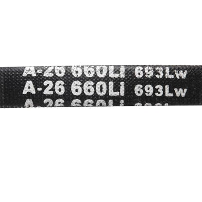 uxcell 5Pcs A26 Classic Wrapped Rubber V-Belt, 28" Outside Circumference x 0.51" Width x 0.32" Height, A-Section Rubber Drive Belt - size: A26
