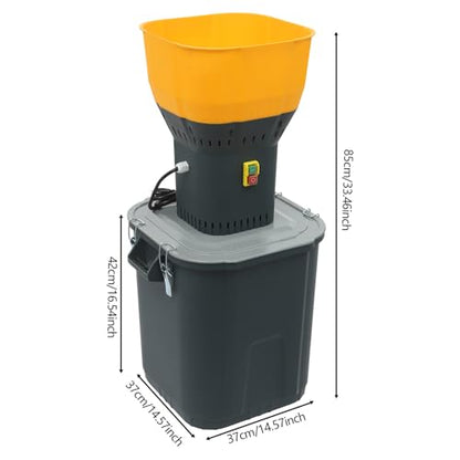 Electric Corn Grinder Mill 110V 1300W 19000RPM Automatic Agricultural Feed Grain Mill, 881lbs/H Dust-free Dry Cereals Wheat Grinder Flour Mill with 5 Sieves, 11.89Gal Detachable Bucket - size: 1300W, 5 Sieves, w/ 45L(11.89Gal)Bucket