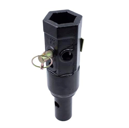 Auger Adapter 2 inch Female Hex to 2' Male Round Auger Bit Drive Convert