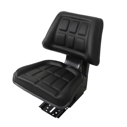 Tractor Shock-Absorbing Seat Black Without Armrests Universal