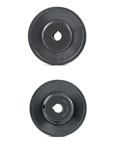 QWORK Single Groove Web Sheaves, 3.95" OD 5/8" Bore V-Belt Sheave for V-Belt, AK4158