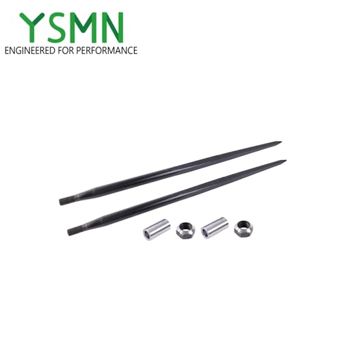 2 Pcs 49in Heavy Duty Hay Spear Bale Spear, 4500lbs Capacity