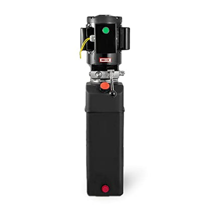 220V Hydraulic Power Unit 2950 PSI, 2HP Single-Acting Post Hydraulic Pump for Dump Trailer & Car Lifting - color: 16 Quart