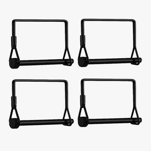 4 Pack 1/4 x 2-3/4 Inch Trailer Hitch Pin Heavy Duty Carbon Steel Towing Coupler Pin Quick Release Hitch Clip PTO Locking Pin for Truck, Tractor, Farm Equipment - size: 1/4x2-3/4