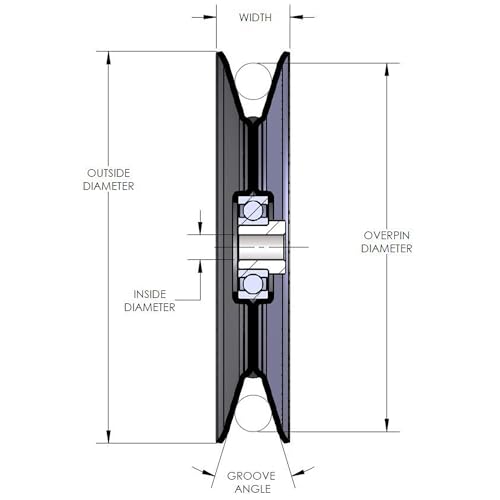 Phoenix V-Belt Pulley, 3/4in. Bore, 4in. Outside Dia.