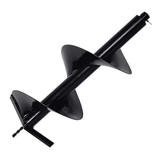 XtremepowerUS Gas-Powered V-Type 55cc 2-Stroke Post Hole Digger Auger Powerhead Engine EPA Carb with 8", 10", 12" Digging Bits Set - size: Digger + 8" 10" 12" Bits