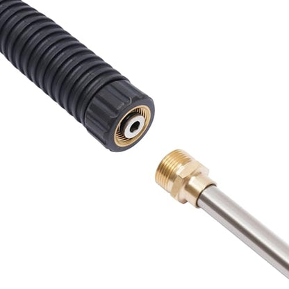 Power Washer Guns Wand Hose Kit, 3000 PSI Spray Car Washer Universal M22 Connector 5 Nozzle Tips for Cleaning Cars, Boats, Motorhomes, Driveways, Decks, Patios, Gardens, Yards, Farms