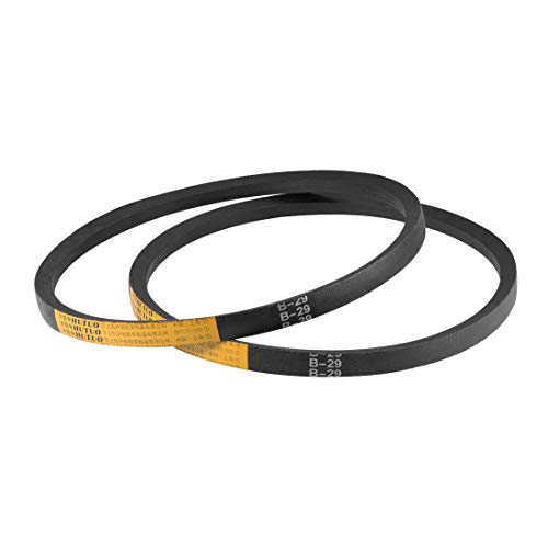 uxcell B29 V-Belts 29" Pitch Length, B-Section Rubber Drive Belt 2pcs - size: 29"