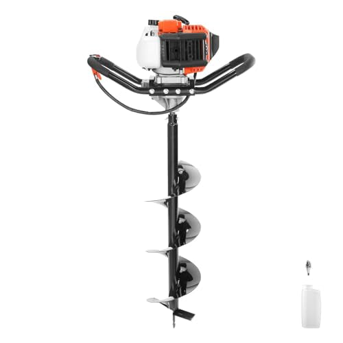 VEVOR Post Hole Digger, 43cc 1250W Auger Earth Digger, Gas-Powered (Fuel) - style: 43CC