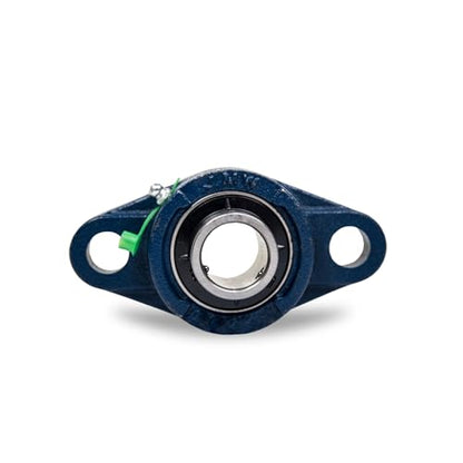 Jeremywell UCFL204-12 Pillow Block Bearing (2 Pack), 3/4 inch Bore, 2-Bolt Flange Mounted, Solid Base, Self-Alignment - size: UCFL204-12