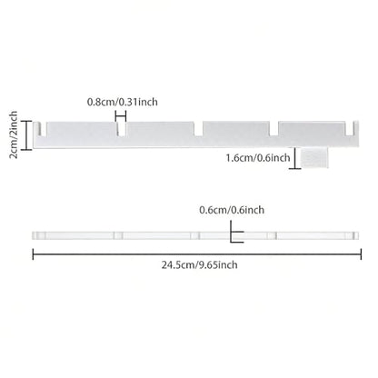 TEYOUYI 2-Pack Egg Turner Support Bars for Maticoopx 30 Incubator,Holds 5 Baskets Automatic Egg Roller(White) - color: White
