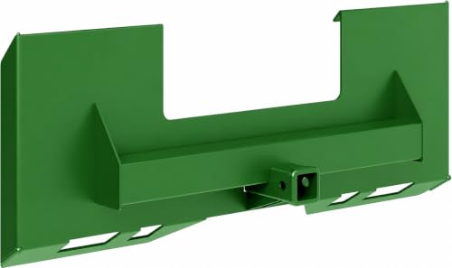 Skid Steer Quick Attach Plate, 1/4 Inch, 3000 LBS, 2-Inch Hitch - color: Green