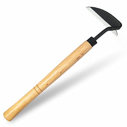 Grass Sickle Hoe Gardening Handheld Tool Weeding Tools for Garden (Yellow) - color: Yellow