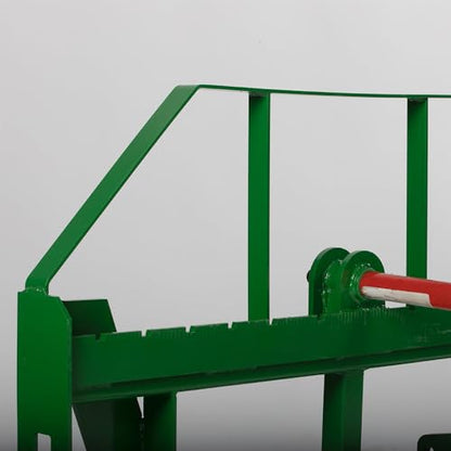 Titan Attachments Standard Series Global Euro Hay Frame with 39" Hay Spear and Stabilizers, Fits John Deere Style Tractors, Hay Spear Sleeves Included, 2" Receiver Hitch, Rated 4,000 LB