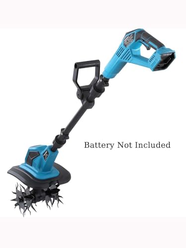 Cordless Tiller Cultivator Compatible with Makita 18V Battery(Not Included),Folding Electric Rototiller,Garden Tiller for Garden Lawn