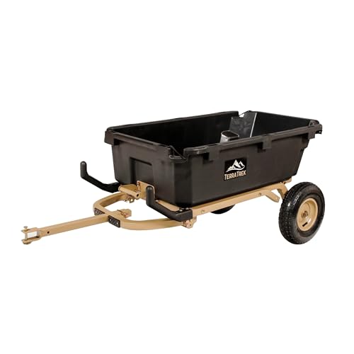 Heavy-Duty Garden Cart on Wheels – 7 Cu. Ft. 2-in-1 Utility Wagon & Wheelbarrow, Push or Tow Design, 600 lb. Capacity, All-Terrain Utility Cart with 13" Pneumatic Wheels - size: 13" Pneumatic Tire
