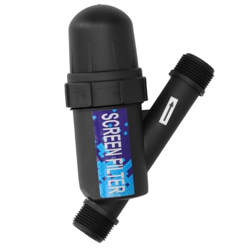 1 Inch Y Mesh Screen Water Filter, G1 Male Thread Inline Irrigation Strainer, Washable Reusable Filter for Drip Irrigation