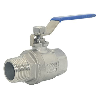 DAN SPEED 1 Inch Male x Female NPT Ball Valve S304 Stainless Steel,Full Port Heavy Duty for Water, Oil, and Gas,1000WOG (1 inch) - size: 1 Inch