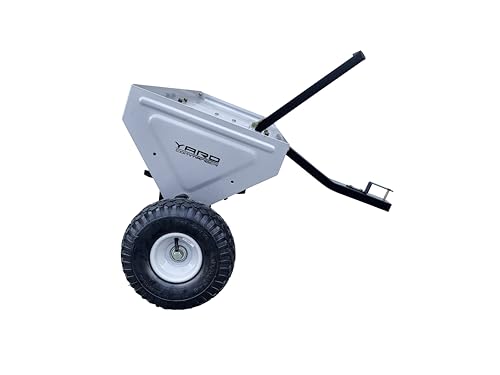 Yard Commander - 48-Inch Tow Behind Plug Aerator for Lawn Tractor & ATV, 32 Core Plug Tines, 2.5” Soil Penetration, Heavy Duty Steel Aerator, Weight Tray & 10” Pneumatic Tires for Lawn & Garden Care