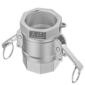 316 Stainless Steel 1 1/2" Camlock Fitting - Female thread pipe fitting - size: Cam lock 1 1/2" Type D+A