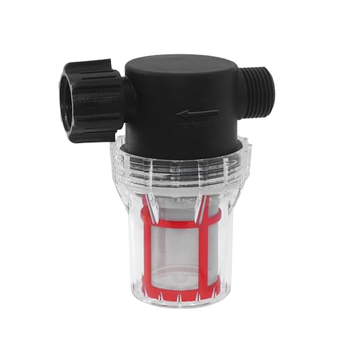 GIEX 200 Mesh Garden Hose Filter with Quick Connect, 3/4" GHT Thread Sediment Trap for Irrigation, Drip System, Misting, Greenhouse & Pressure Washer - size: 200 Mesh