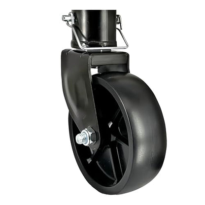 Rockane 6" Black Trailer Jack Swivel Caster Wheel Replacement, 1200Lbs - size: 1200LBs Black