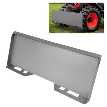 ECOTRIC 1/4" Skid Steer Attachment Plate Compatible with Bobcat Kubota - size: 1 piece 1/4" thick