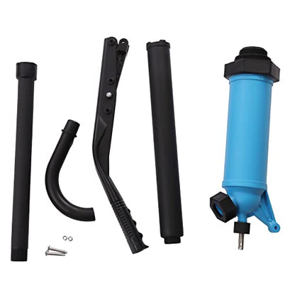 Manual Drum Pump Lever Type Blue PP Hand Pump for Gasoline Diesel Water 5-55 Gallon Barrel Transfer