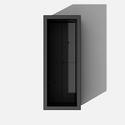 Veradek Block Series Long Box Planter - Rectangular Outdoor Planter - color: Black, size: Large