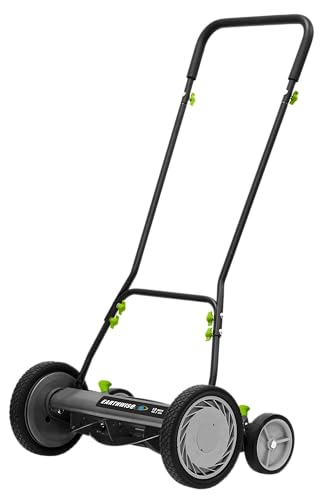 Earthwise 1816-18EW 18-Inch 5-Blade Push Reel Lawn Mower, Grey - size: 18", 5-blade
