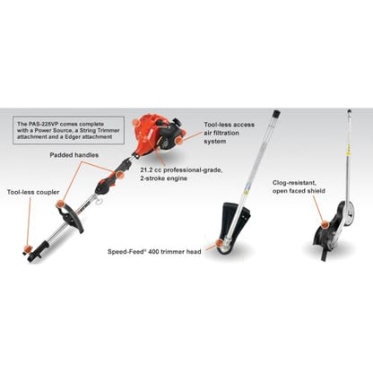 ECHO 17 in. 21.2 cc Gas PAS Trimmer and Edger Kit-PAS-225VP