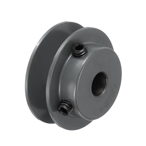 uxcell AK22-1/2 V-Belt Sheave 1/2"Bore 2.2"OD Single Groove Web Sheave Bored-to-Size Sheave, Cast Iron, Belt Section for 4L or A Belt - size: 1/2"Bore 2.2"OD