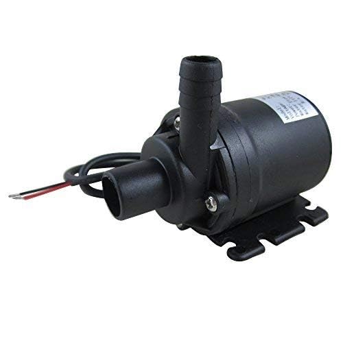 ZAOJIAO Brushless Centrifugal Submersible Water Pump 800L/H 210GPH 5M/16ft for Fountain Pool Solar Circulation System Water Circulation System (DC 12V) - size: DC 12V, 0.46 inch Outlet