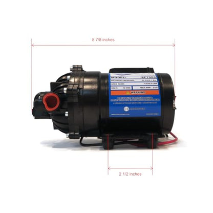 OEM Everflo EF7000 7.0 GPM 12V Diaphragm Pump & Wiring Harness 33-103233 - style: 7.0 GPM w/ Harness