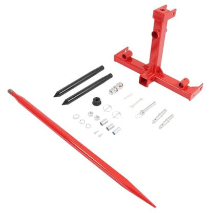 3 Point Hay Bale Spear Trailer Hitch Receiver for Cat 1 Tractor W/Gooseneck Ball