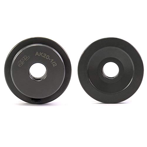 QWORK Single Groove Web Sheaves, 2.05" OD 1/2" Bore V-Belt Sheave for V-Belt,AK2012 - size: 1/2" Bore, 2.05" OD