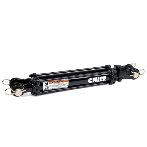 Chief TC3 3000 PSI Tie-Rod Cylinder for Double Acting 2'' Bore x 16'' Stroke - 1.125 Rod Dia #8 SAE Port Retracted 26.25" and Extended Length 42.25" and 1 Pin Dia