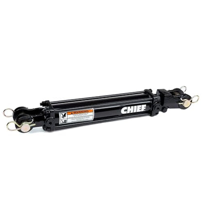 Chief TC3 3000 PSI Tie-Rod Cylinder for Double Acting 2'' Bore x 16'' Stroke - 1.125 Rod Dia #8 SAE Port Retracted 26.25" and Extended Length 42.25" and 1 Pin Dia