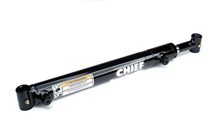 Chief LD Loader Welded Hydraulic Cylinder - Double Acting for Light Duty Applications - 2in Bore, 22.75in Stroke, 3000 PSI, Retracted 29.87in, 52.62in Extended, 9420 lbs Column Load, SAE 6 - size: 2 x 22.75