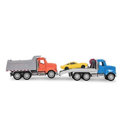 Driven by Battat – 7-Inch Tow Truck Toy with Lights & Sounds, Movable Parts, City Vehicle for Boys & Girls, Durable Design, Realistic Details, 3+ Years Toy for Kids - style: Tow Truck
