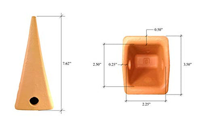 CAT Style Backhoe/Loader Bucket Dirt Teeth - 1U-3252 (4)