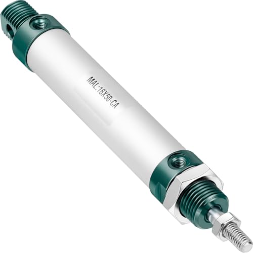 MAL16x50 Mini Air Cylinder 16mm Bore 50mm Stroke Double Acting - size: 16mm x 50mm