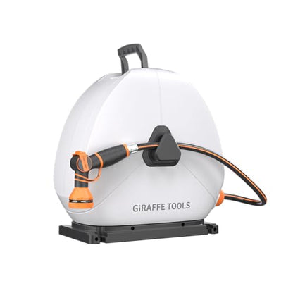 Giraffe Tools Ground-Mounted Retractable Heavy Duty Hose Reel, 5/8" x 92FT - color: 5/8 Inch, size: 92 FT