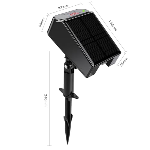 Maxmartt Solar Automatic Drip Irrigation Kit System, Solar Powered Auto Easy DIY Watering Device Supported Pots Plants, 6 Timing Modes with Anti-Siphoning Device