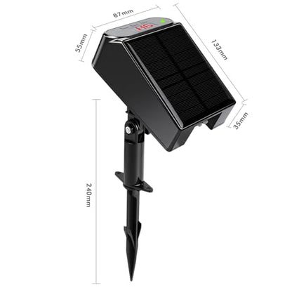 Maxmartt Solar Automatic Drip Irrigation Kit System, Solar Powered Auto Easy DIY Watering Device Supported Pots Plants, 6 Timing Modes with Anti-Siphoning Device