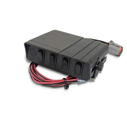 Summit Hydraulics Hydraulic Multiplier Kit, 4 Circuit Selector Valve Including Couplers and Switch Box Control