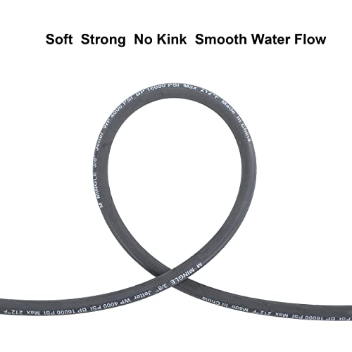 M MINGLE Pressure Washer Jumper Hose, 5 FT Whip Hose for Power Washer - size: 5 FT