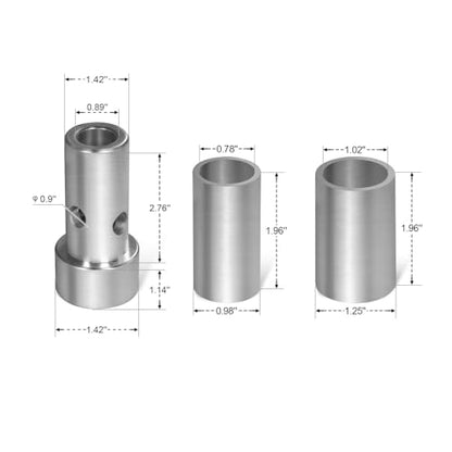 Category 1 Quick Hitch Bushing Set for MechMaxx QH1B; QH1T; QH1G; QH1R Three-Point Tractor Attachment